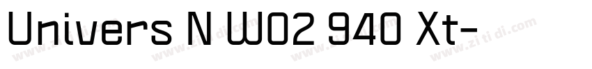 Univers N W02 940 Xt字体转换